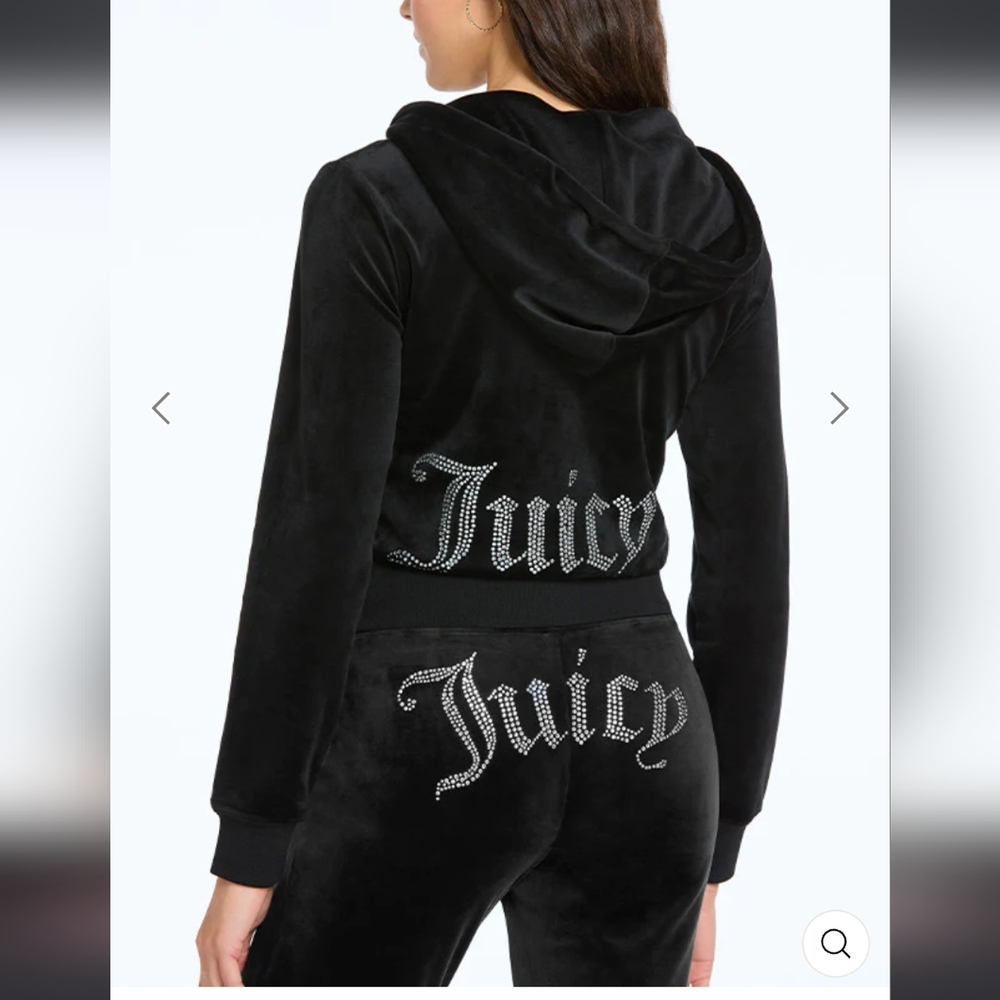 NWT Juicy Couture Black Label OG Bling Velour Jacket & OG Bling Joggers